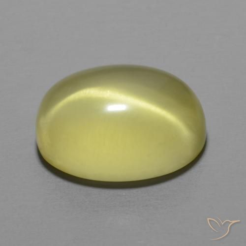 Quarzo Giallo pallido naturale da 8.68 ct, Ovale, Trasparente