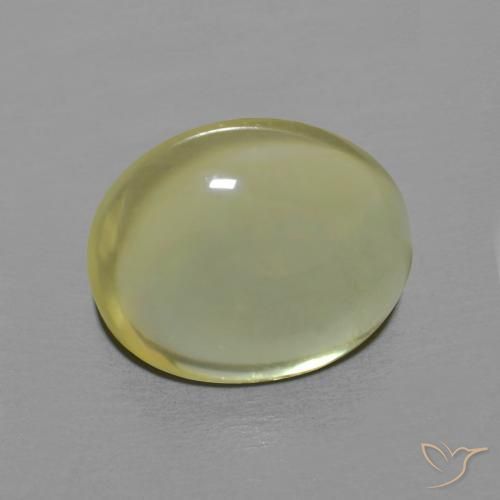 3.40ct Naturale Giallo chiaro Quarzo, Ovale, Trasparente