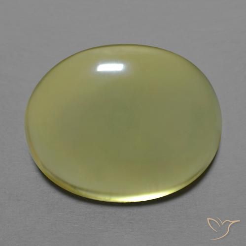 18.04ct Naturale Giallo verdastro Quarzo, Ovale, Trasparente