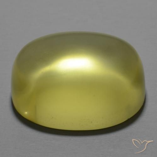 Quarzo Giallo verdastro naturale da 30.57 ct, Ovale, Trasparente
