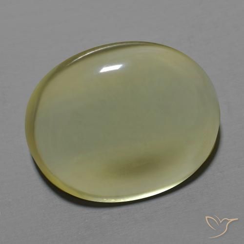 Quarzo Giallo chiaro naturale da 16.19 ct, Ovale, Trasparente