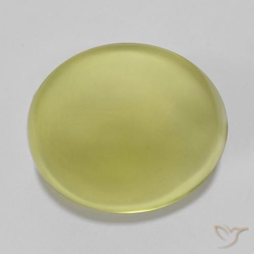 25.27ct Naturale Limone giallo Quarzo, Ovale, Trasparente