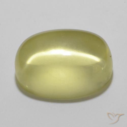 Quarzo Giallo Ananas Chiaro naturale da 11.61 ct, Ovale, Trasparente