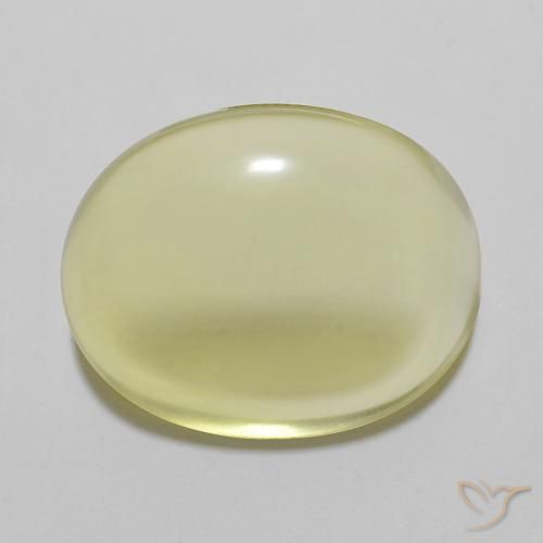 11.12ct Naturale Giallo Ananas Chiaro Quarzo, Ovale, Trasparente