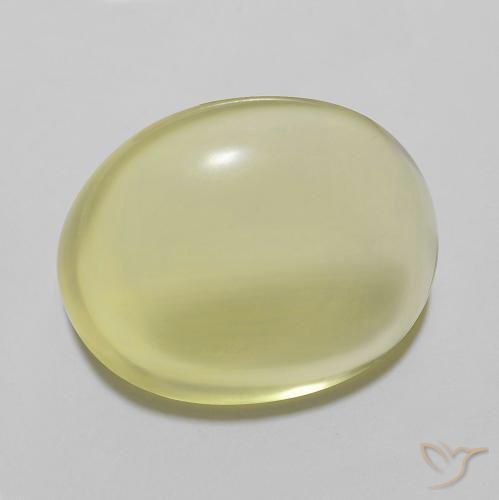 Quarzo Giallo Ananas Chiaro naturale da 11.12 ct, Ovale, Trasparente