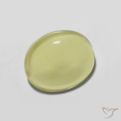 3.28ct Naturale Giallo chiaro Quarzo, Ovale, Trasparente, Photo A