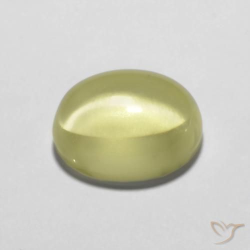 Quarzo Giallo chiaro naturale da 3.28 ct, Ovale, Trasparente