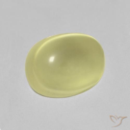 Quarzo Limone giallo naturale da 5.07 ct, Ovale, Trasparente
