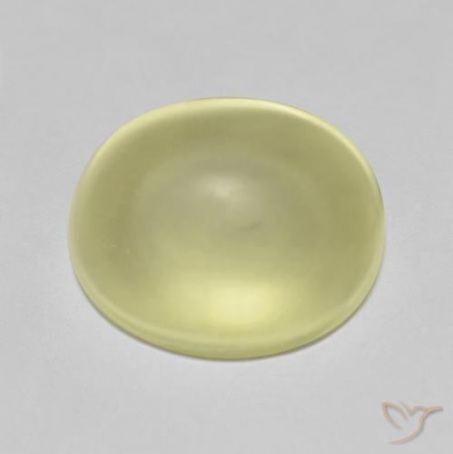 8.68ct Naturale Giallo chiaro Quarzo, Ovale, Trasparente