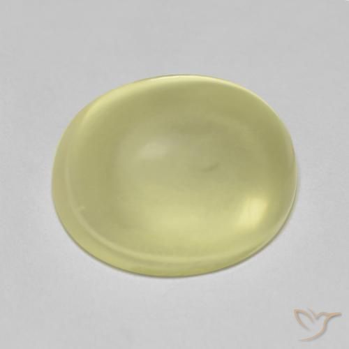 Quarzo Giallo chiaro naturale da 8.68 ct, Ovale, Trasparente