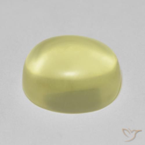 Quarzo Giallo chiaro naturale da 8.68 ct, Ovale, Trasparente
