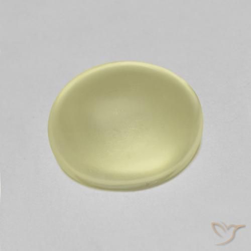 2.95ct Naturale Giallo chiaro Quarzo, Ovale, Trasparente