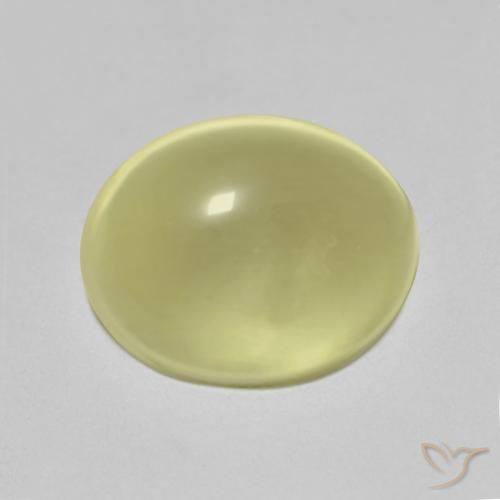 5.70ct Naturale Giallo chiaro Quarzo, Ovale, Trasparente