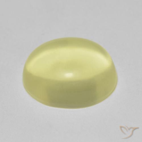 Quarzo Giallo chiaro naturale da 5.70 ct, Ovale, Trasparente