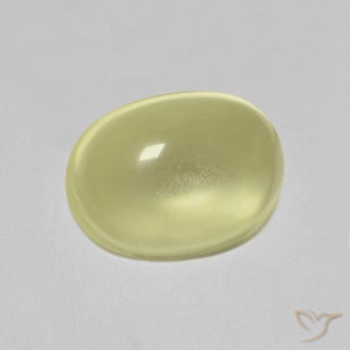 Quarzo Giallo chiaro naturale da 2.81 ct, Ovale, Trasparente
