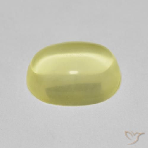 Quarzo Giallo chiaro naturale da 2.81 ct, Ovale, Trasparente