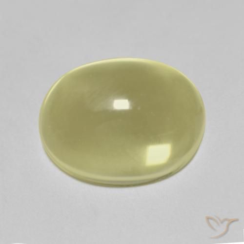 Quarzo Limone giallo naturale da 6.23 ct, Ovale, Trasparente