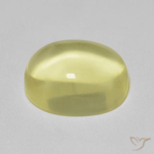 Quarzo Limone giallo naturale da 6.23 ct, Ovale, Trasparente