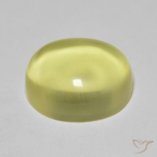 Quarzo Giallo medio naturale da 11.17 ct, Ovale, Trasparente