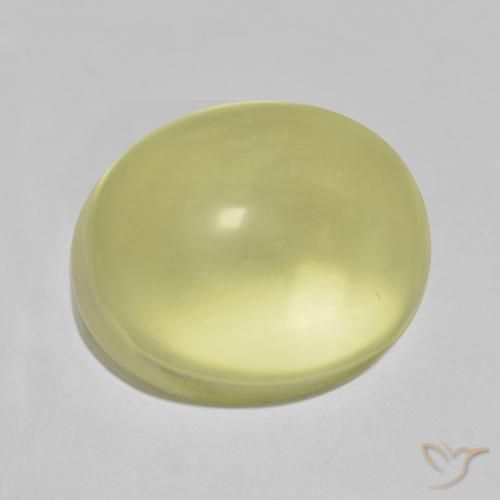 Quarzo Limone giallo naturale da 13.87 ct, Ovale, Trasparente
