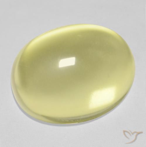 Quarzo Limone giallo naturale da 24.72 ct, Ovale, Trasparente