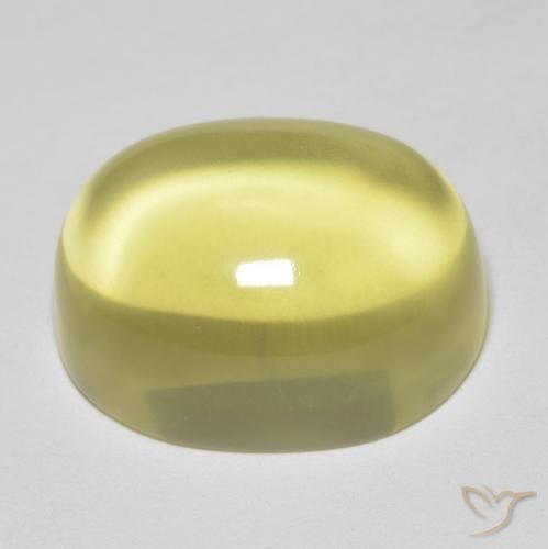Quarzo Limone giallo naturale da 24.72 ct, Ovale, Trasparente