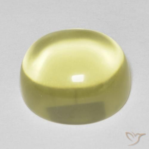 Quarzo Giallo chiaro naturale da 14.25 ct, Ovale, Trasparente