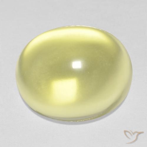 15.77ct Naturale Giallo chiaro Quarzo, Ovale, Trasparente