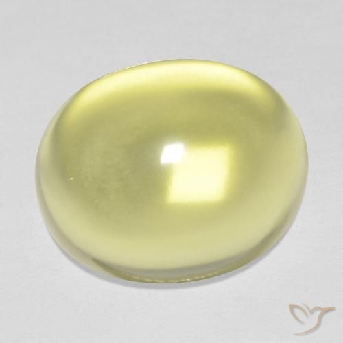 Quarzo Giallo chiaro naturale da 15.77 ct, Ovale, Trasparente