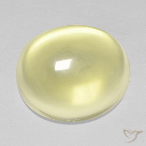 14.36ct Naturale Giallo chiaro Quarzo, Ovale, Trasparente