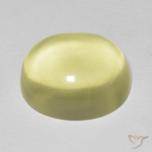 Quarzo Giallo chiaro naturale da 14.36 ct, Ovale, Trasparente