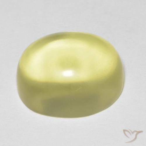 Quarzo Giallo chiaro naturale da 12.14 ct, Ovale, Trasparente