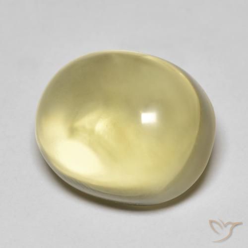 Quarzo Giallo chiaro naturale da 12.80 ct, Ovale, Trasparente