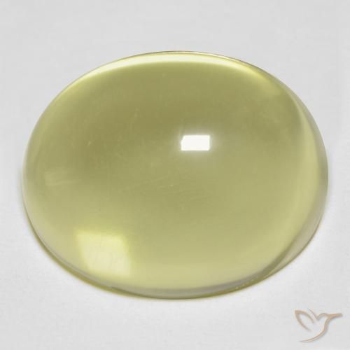 24.51ct Naturale Laguna Gialla Quarzo, Ovale, Trasparente