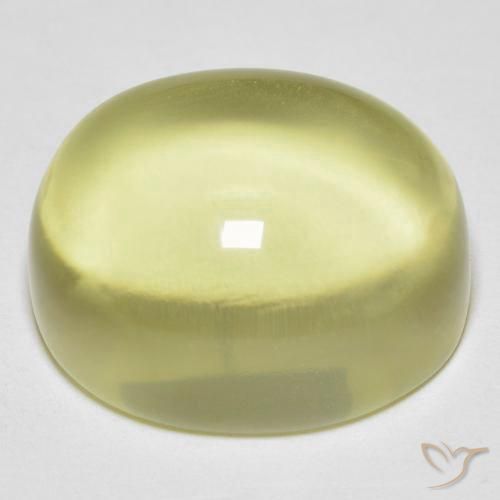 Quarzo Laguna Gialla naturale da 24.51 ct, Ovale, Trasparente