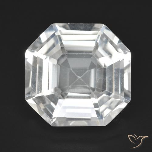 9.37ct Naturale Bianco Quarzo, Taglio smeraldo, VVS