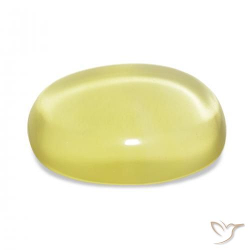 Quarzo Giallo chiaro naturale da 20.89 ct, Ovale, Trasparente