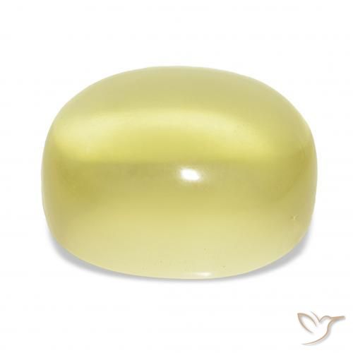 Quarzo Giallo chiaro naturale da 29.37 ct, Ovale, Trasparente