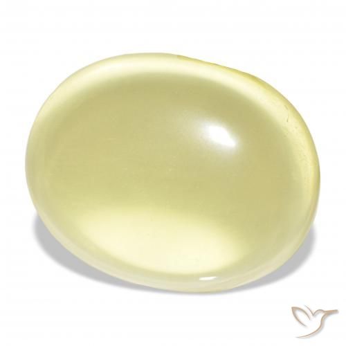 Quarzo Giallo chiaro naturale da 27.94 ct, Ovale, Trasparente