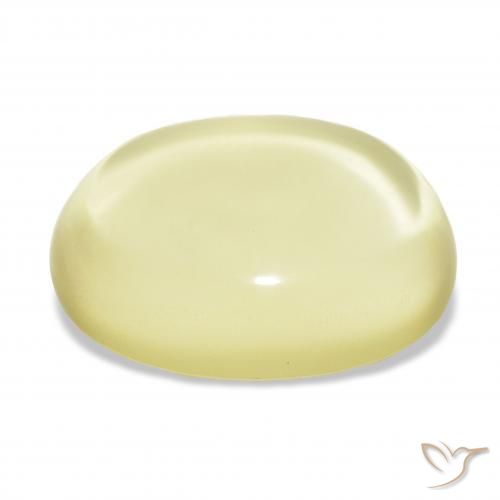 Quarzo Giallo chiaro naturale da 27.94 ct, Ovale, Trasparente