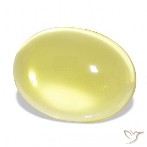 Quarzo Giallo chiaro naturale da 25.93 ct, Ovale, Trasparente