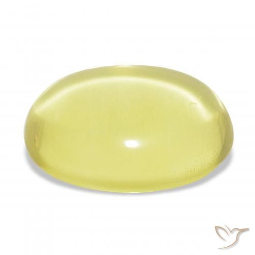 Quarzo Giallo chiaro naturale da 25.93 ct, Ovale, Trasparente