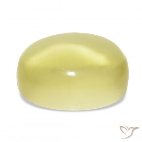 Quarzo Giallo chiaro naturale da 27.70 ct, Ovale, Trasparente