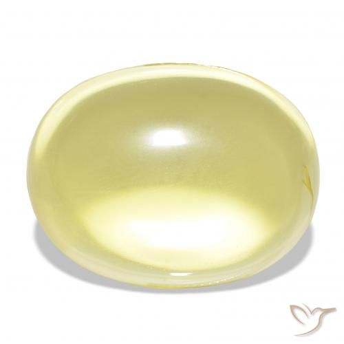 63.83ct Giallo chiaro Quarzo, Ovale, Trasparente