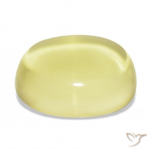 Quarzo Giallo chiaro naturale da 63.83 ct, Ovale, Trasparente