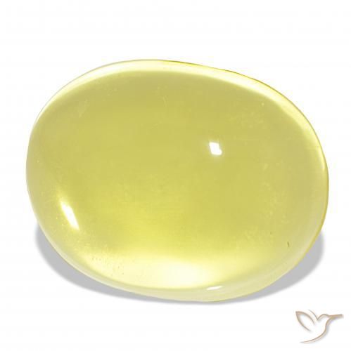 Quarzo Giallo chiaro naturale da 54.69 ct, Ovale, Trasparente