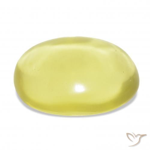 Quarzo Giallo chiaro naturale da 54.69 ct, Ovale, Trasparente