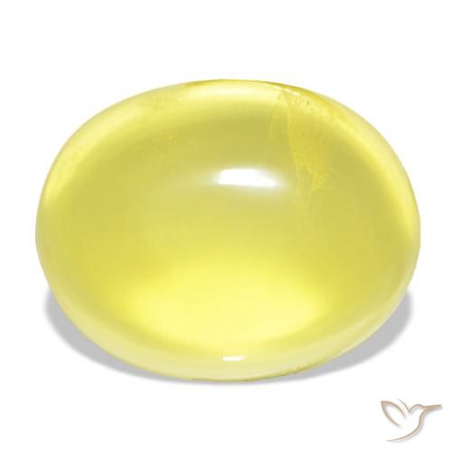 46.40ct Giallo Ananas Quarzo, Ovale, Trasparente