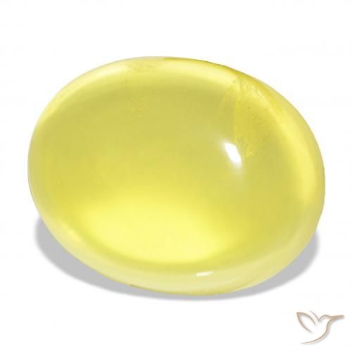 Quarzo Giallo Ananas naturale da 46.40 ct, Ovale, Trasparente