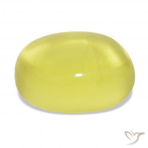 Quarzo Giallo Ananas naturale da 46.40 ct, Ovale, Trasparente